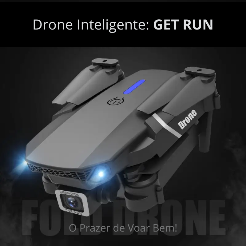 Drone Inteligente Get Run K28 - Black and White!